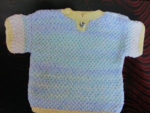 Sommerpullover mit Dinoknopf
